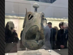 Επέστρεψε στην Αρχαία Ολυμπία η κεφαλή του γρύπα και μπήκε στο μουσείο - Δείτε φωτογραφίες