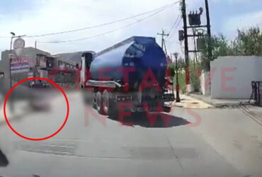 Ηράκλειο: Σφοδρή σύγκρουση βυτιοφόρου με μηχανάκι στην Αμμουδάρα – Σοκαριστικά πλάνα