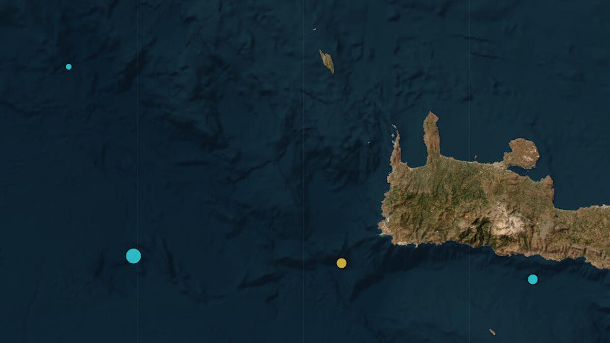 Σεισμός 4,1 Ρίχτερ ανοιχτά της Κρήτης Σεισμός 4,1 Ρίχτερ ανοιχτά της Κρήτης
