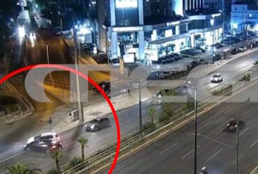 Λεωφόρος Συγγρού: Βίντεο με την καραμπόλα τριών αυτοκινήτων