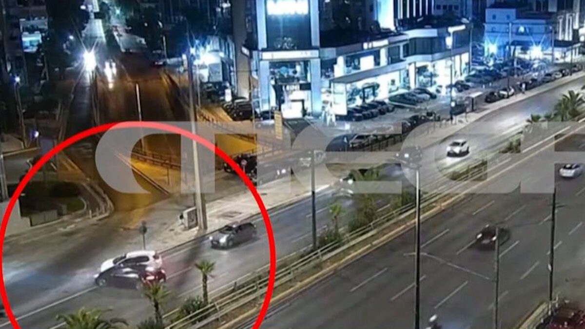 Λεωφόρος Συγγρού: Βίντεο με την καραμπόλα τριών αυτοκινήτων