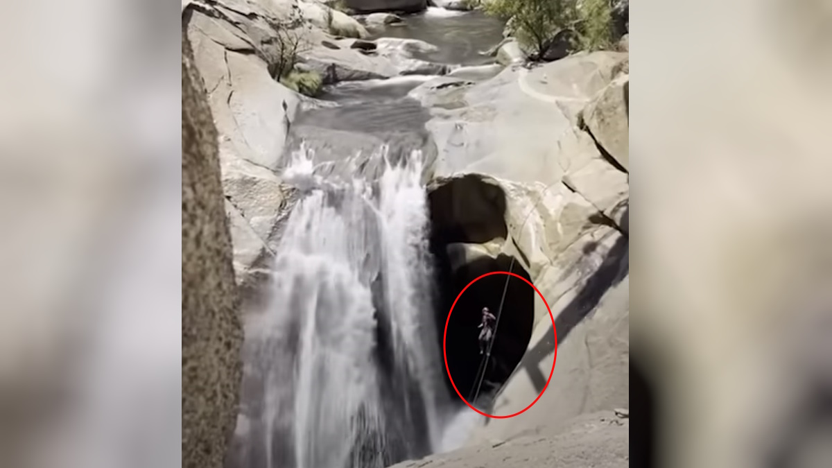 Δραματική διάσωση στην Καλιφόρνια – Άνδρας παγιδεύτηκε πίσω από καταρράκτη για 48 ώρες