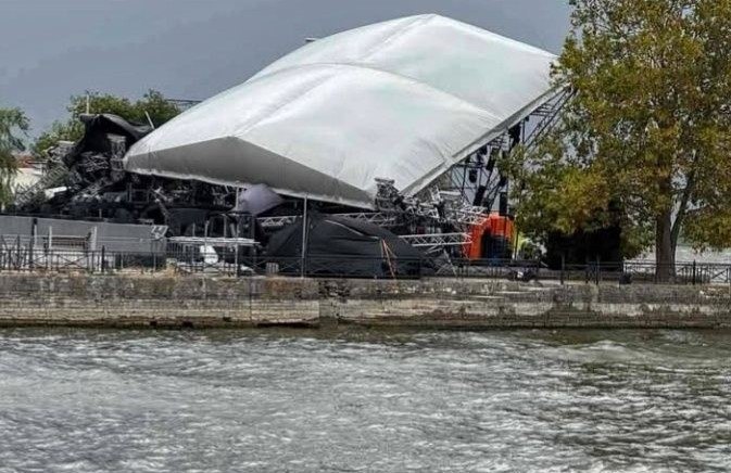 Ιωάννινα: Μπουρίνι «διακόπτει» τη συναυλία Βίσση, Ρέμου και Μάστορα