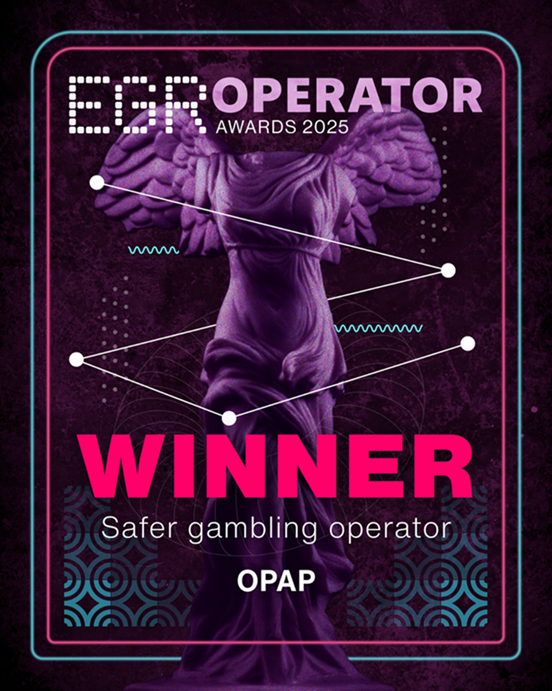 Παγκόσμιος πρωταθλητής στο Υπεύθυνο Παιχνίδι ο ΟΠΑΠ – Κέρδισε το βραβείο “Global EGR Safer Gambling Operator of the Year 2025” στα EGR Operator Awards 2025