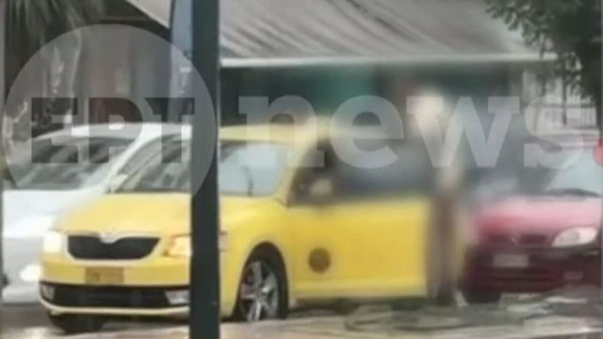 Σκηνές έντασης στη μέση του δρόμου: Οδηγός Ι.Χ. επιτέθηκε σε ταξιτζή υπό καταρρακτώδη βροχή