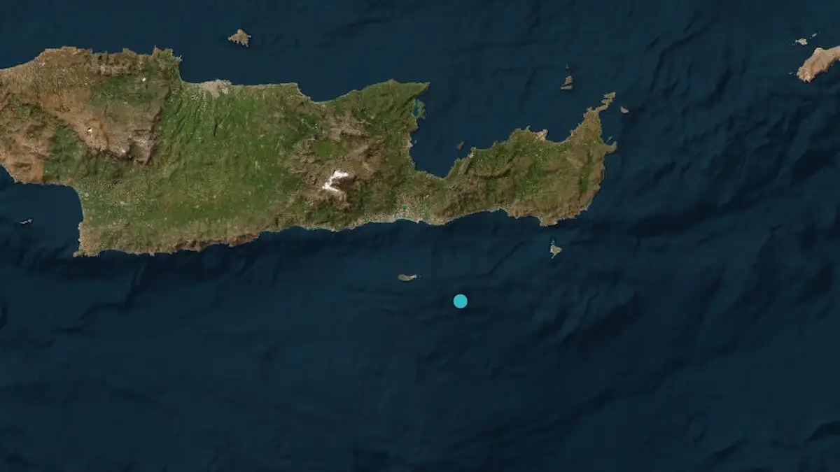 Σεισμός 3,6 Ρίχτερ ανοικτά του Λασιθίου με εστιακό βάθος 8 χλμ