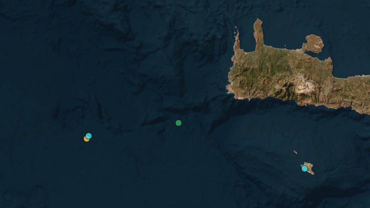 Σεισμική δόνηση 3,1 Ρίχτερ ανοιχτά της Παλαιοχώρας Χανίων – Αισθητή σε περιοχές της Κρήτης Σεισμική δόνηση 3,1 Ρίχτερ ανοιχτά της Παλαιοχώρας Χανίων – Αισθητή σε περιοχές της Κρήτης