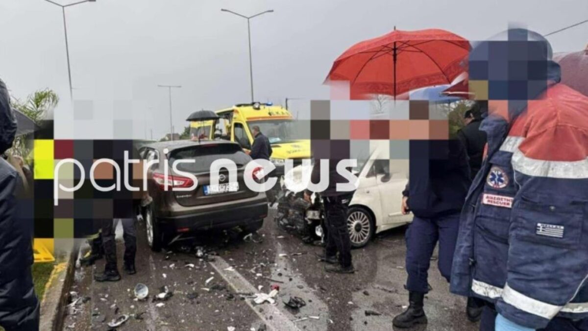 Τροχαίο στον Πύργο – Επτά τραυματίες, ανάμεσά τους παιδί και βρέφος