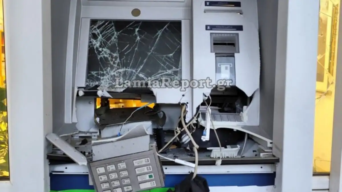 Βοιωτία: Έκρηξη σε ΑΤΜ στο Κυριάκι – Οι δράστες άρπαξαν ολόκληρο το χρηματοκιβώτιο