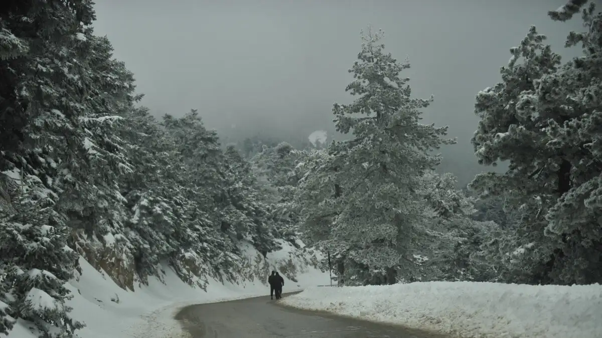 Πάρνηθα: Χιόνια στις κορυφές και πτώση της θερμοκρασίας – Ο χειμώνας δείχνει τα δόντια του