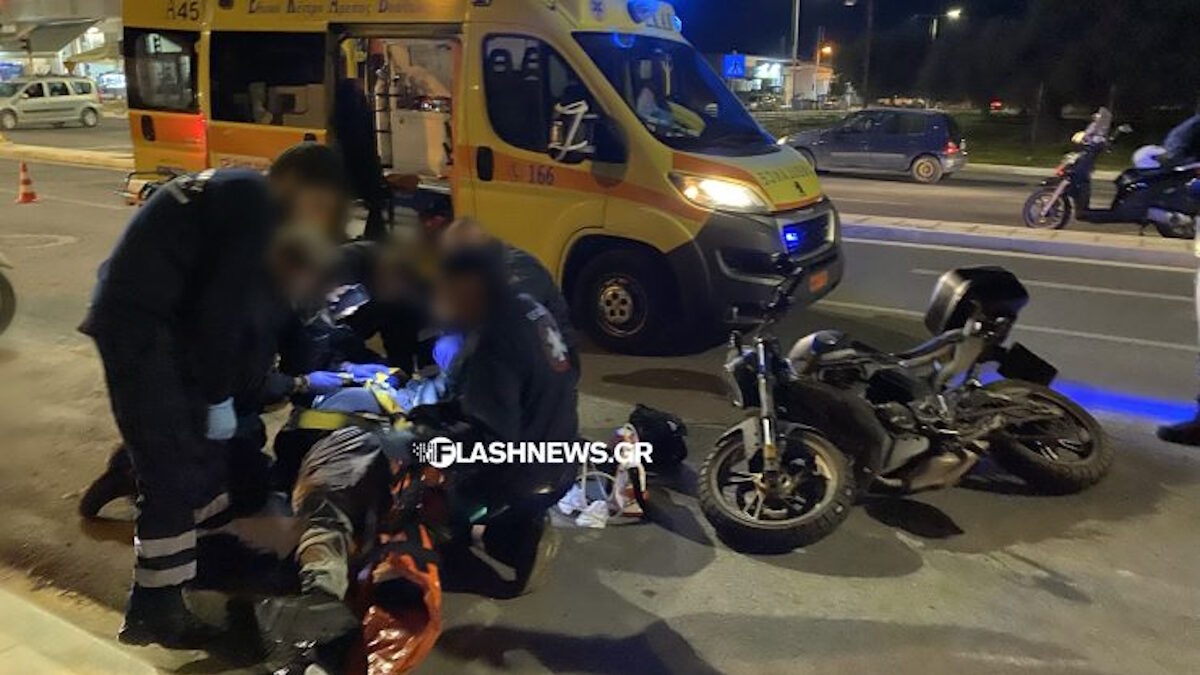 Τροχαίο με εγκατάλειψη στα Χανιά: Μοτοσικλετιστής σοβαρά τραυματισμένος