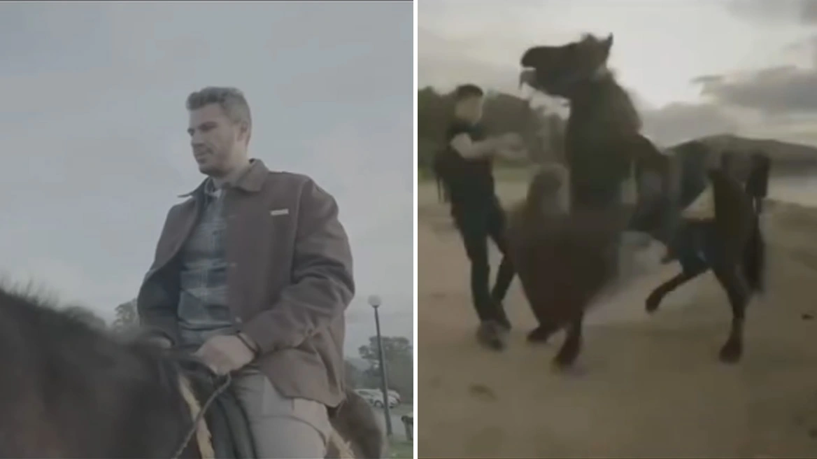 Άκης Πετρετζίκης: Ατύχημα στα γυρίσματα – Έπεσε από άλογο