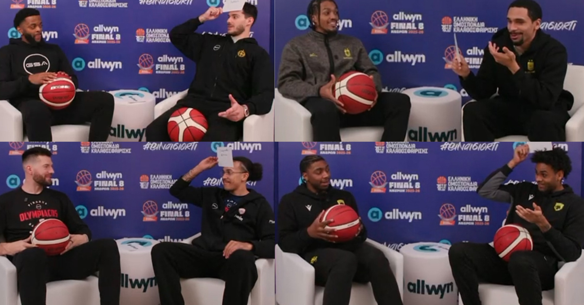 Allwyn Final 8: Οι παίκτες των πρώτων προημιτελικών περιγράφουν συμπαίκτες τους σε 24 δευτερόλεπτα (vid.)