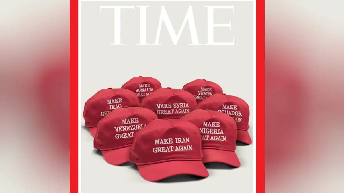 Εξώφυλλο του Time Magazine για τον Ντόναλντ Τραμπ: «Make Iran Great Again»