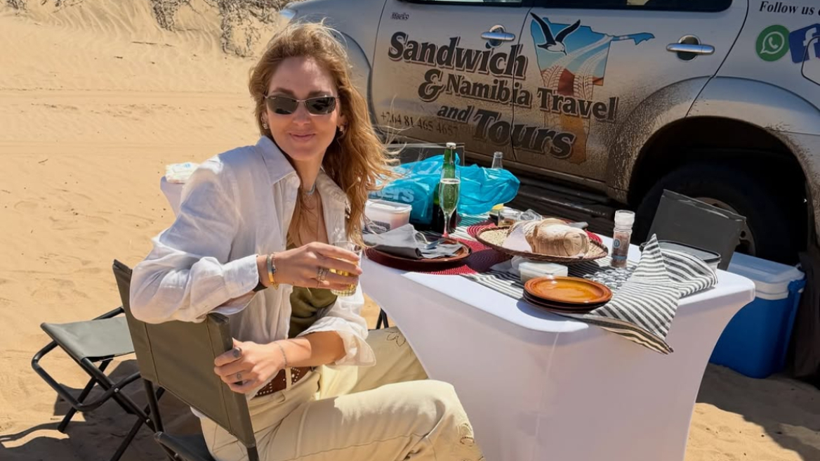 Κιάρα Φεράνι: Γαστρονομική έκπληξη στο ταξίδι της στη Ναμίμπια