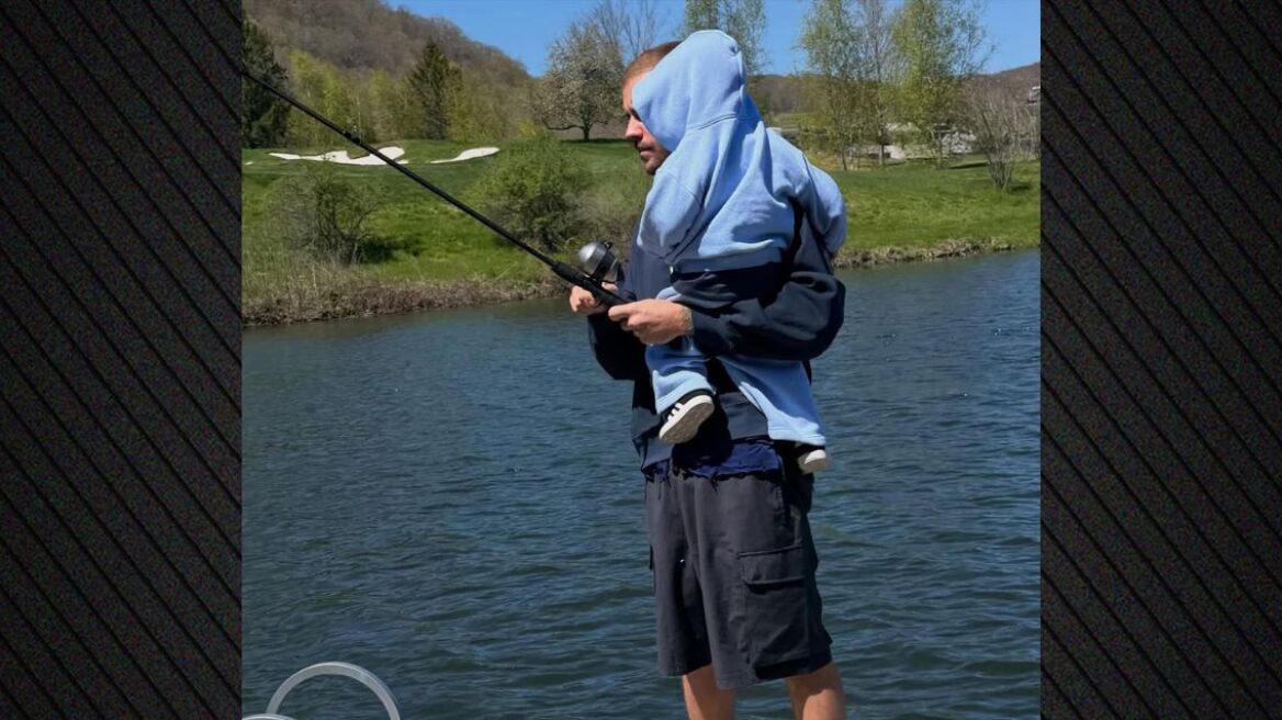 Justin Bieber: Στιγμές χαλάρωσης στο ψάρεμα με τον γιο του