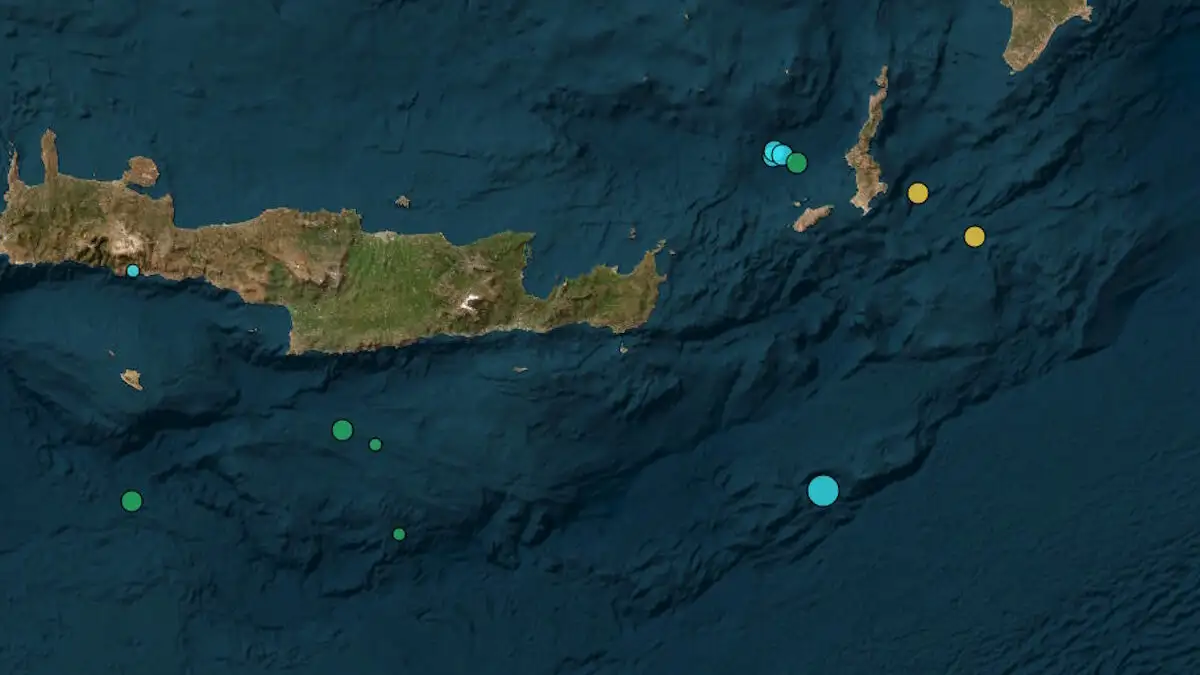 Σεισμός 4,6 Ρίχτερ ανοιχτά της Κρήτης – Το επίκεντρο εντοπίζεται στο Λασίθι