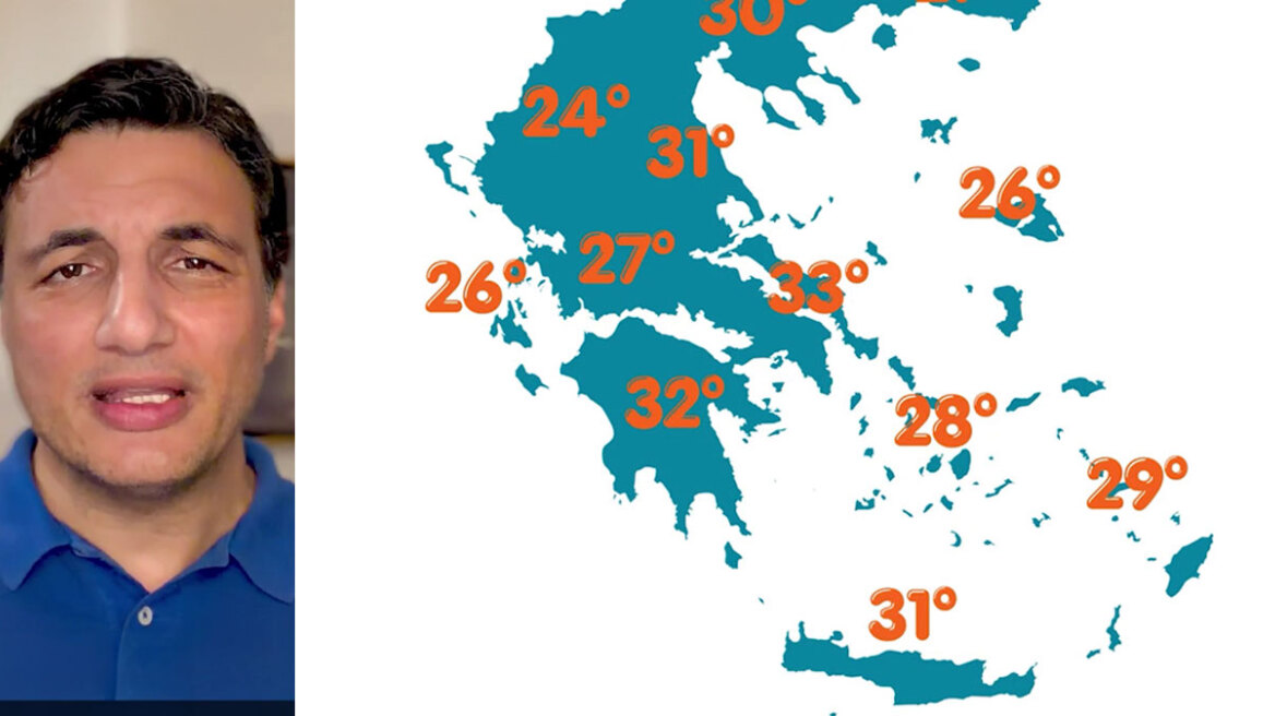 Καιρός: Καλοκαιρινό σκηνικό με θερμοκρασίες έως 33 βαθμούς – Πότε επιστρέφει η άνοιξη σύμφωνα με τον Τσατραφύλλια