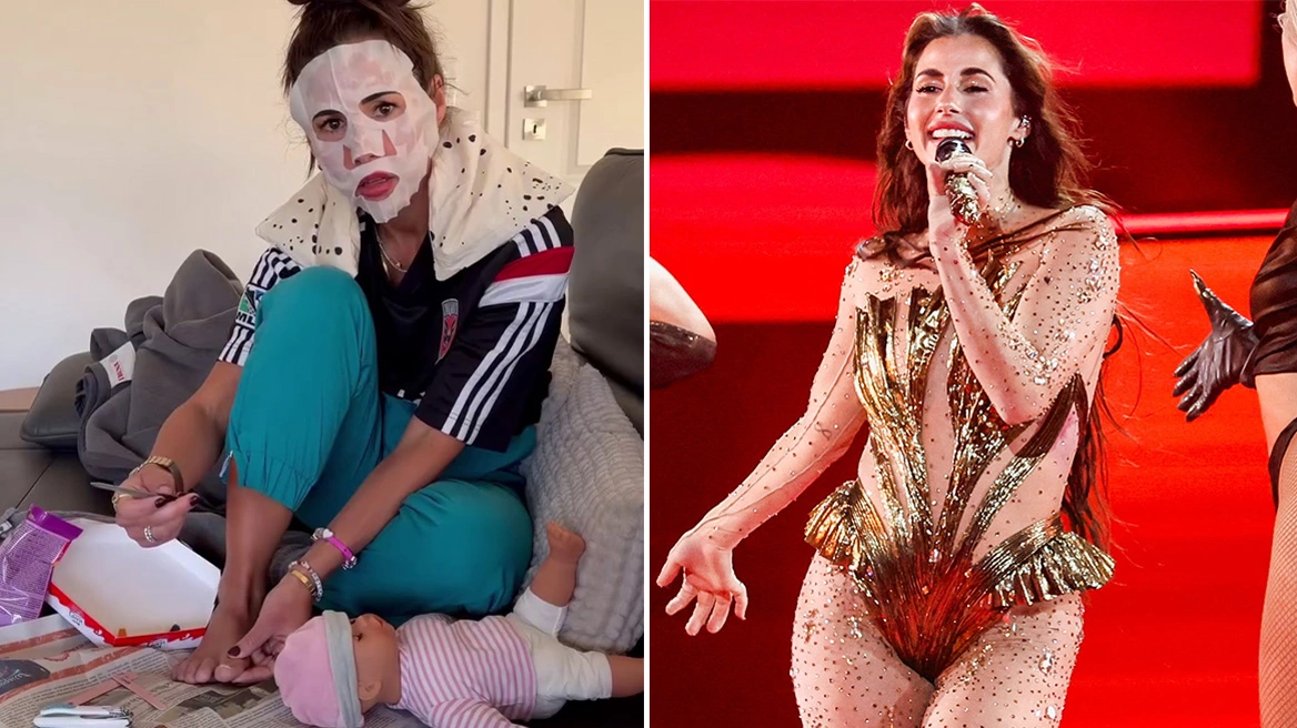 Η μεταμόρφωση της Σάρα Ένγκελς στη Eurovision: Ο σύζυγός της δεν το πιστεύει – Δείτε το χιουμοριστικό βίντεο