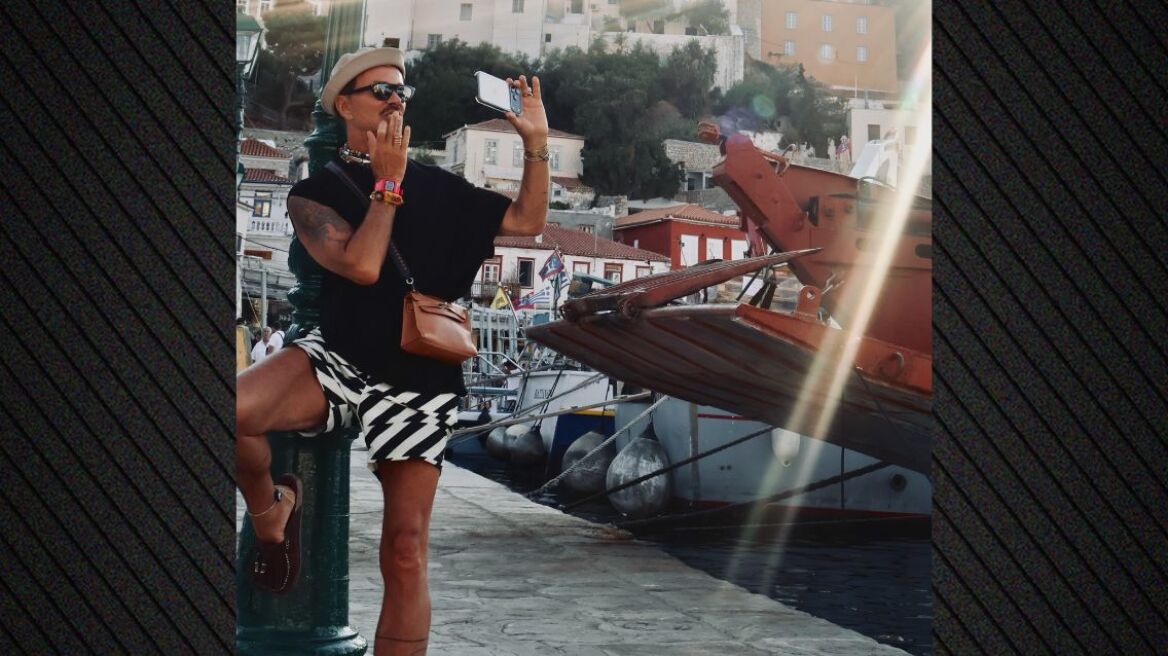 Ο Λάκης Γαβαλάς απολαμβάνει στιγμές χαλάρωσης στην Ύδρα – «Εδώ βρίσκω την ηρεμία που αναζητώ»