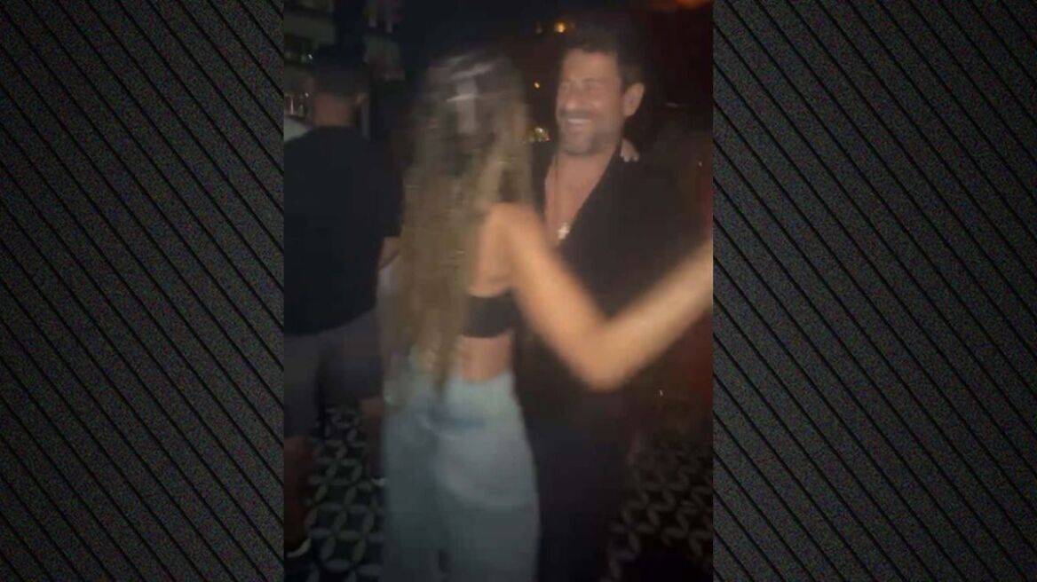 Αλέξης Γεωργούλης και Μαρία Σολωμού: Χαλαρή βραδινή έξοδος και χορός σε μπαρ