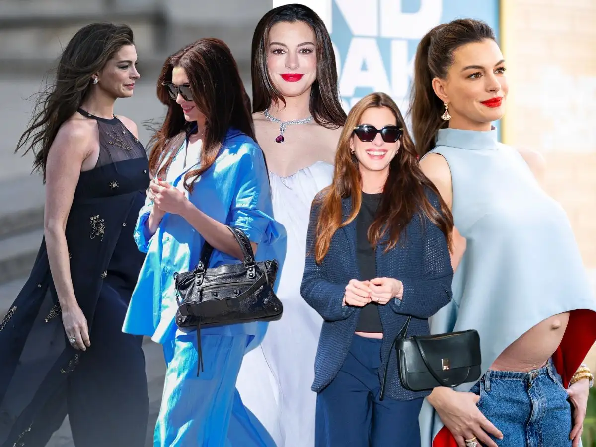 Anne Hathaway: 10 μπλε σύνολα μέσα σε λίγες εβδομάδες – Σύμπτωση ή μήπως hint για το φύλο του μωρού;