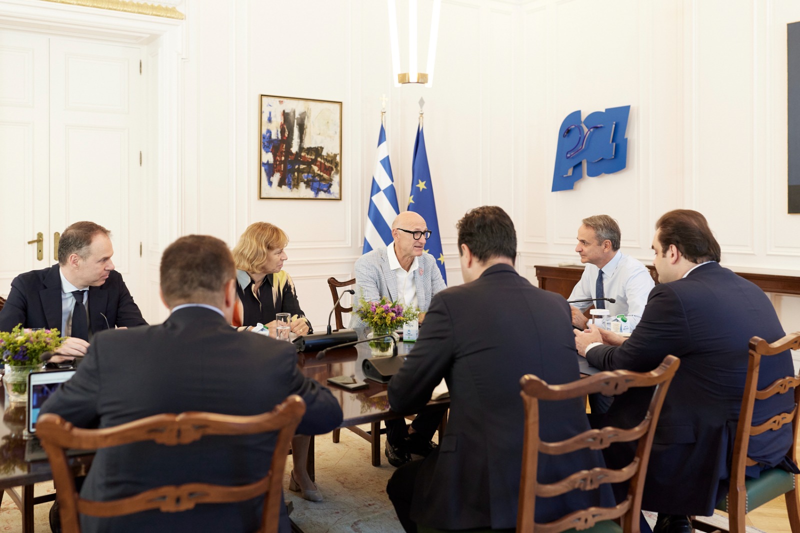 Συνάντηση εργασίας με τον Πρωθυπουργό πραγματοποίησε ο CEO του Ομίλου Telekom, Tim Höttges Συνάντηση εργασίας με τον Πρωθυπουργό πραγματοποίησε ο CEO του Ομίλου Telekom, Tim Höttges