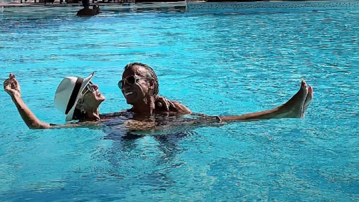 Άννα Βίσση και Ηλίας Ψινάκης σε πισίνα στο Μαρόκο: «Τι άλλο να ζητήσεις από τη ζωή»